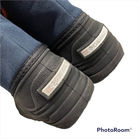 COLUMBIA POWDERBUG PLUS II BOOTS IN ABYSS/GRAY AND SHARK/SILVER GRAY Youth 7 - Picture 8 of 14